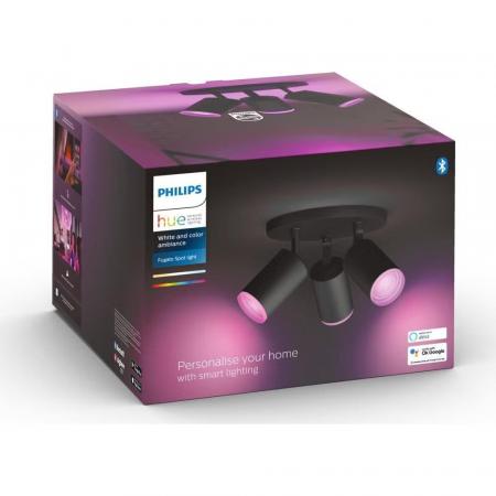 Philips Hue Fugato 3-er Deckenstrahler schwarz