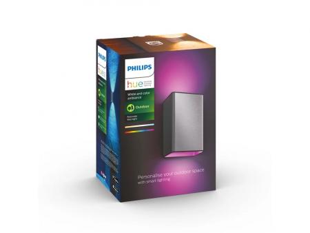 Philips Hue Resonate LED Outdoor Wandleuchte IP44 ZigBee Aluminium