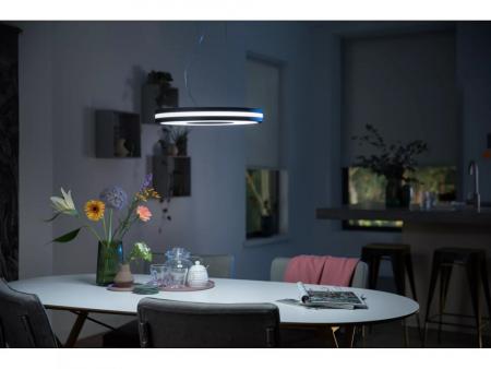 Philips Hue White Ambiance Pendelleuchte Being Schwarz mit Dimmschalter für Bluetooth & ZigBee