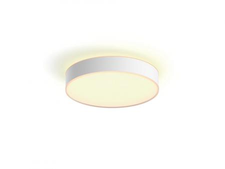 Philips Hue Enrave Deckenleuchte M inkl. Dimmschalter Weiß 38,1cm Tunable White Wasserbeständige smarte Badezimmerleuchte (IP44)