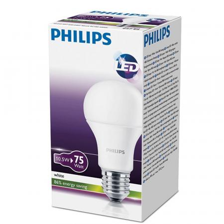 Klassische helle Wohnungsbeleuchtung mit der E27 PHILIPS CorePro LED-Lampe 10,5W wie 75W Warmweißes Licht