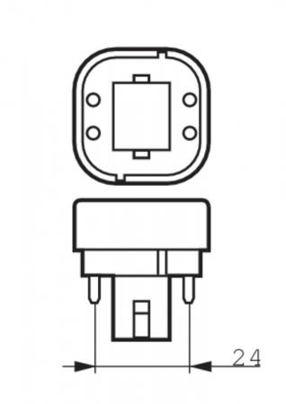 Philips G24q-3 CorePro LED Lampe in Stabform PLC 4 Pin/ Stifte 9W 3000K warmweiß für EVG