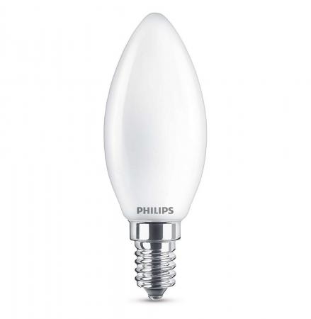 Philips E14 LED Classic Kerzenlampe 2,5W wie 25W Matt 2700K warmweißes Licht