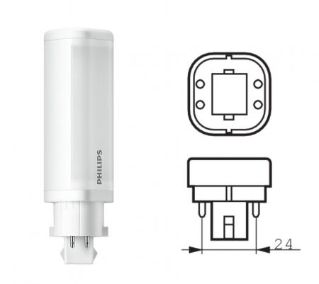 Philips CorePro LED PLC 4Pin G24q-1 4.5W 4000K für EVG