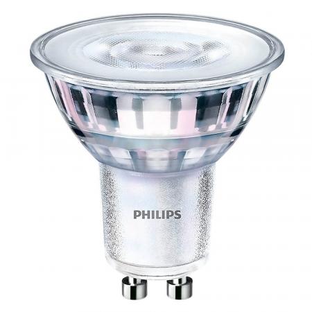 50 x Philips GU10 CorePro LED Spot 4W wie 50W dimmbar aus Glas 2700K warmweiße Akzentbeleuchtung für Strahler