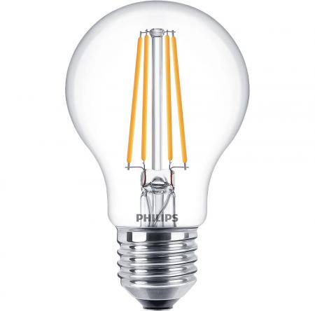 6er Sparpack PHILIPS E27 LED CLASSIC Lampen A60 7W wie 60W 2700K warmweißes Licht