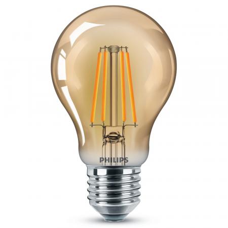 PHILIPS E27 LED Lampe Vintage Glühbirne 4W wie 35W extra gemütliches Warmweiß 2500K GOLD Edition