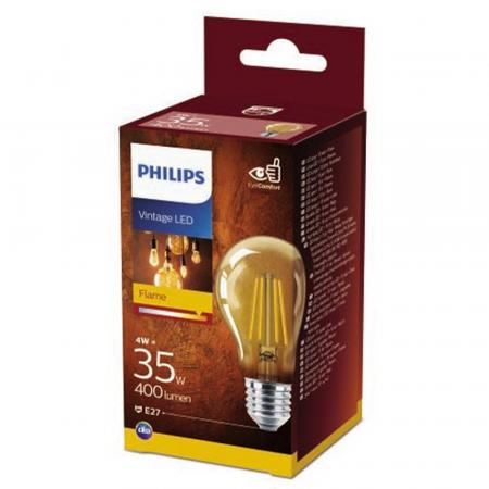 PHILIPS E27 LED Lampe Vintage Glühbirne 4W wie 35W extra gemütliches Warmweiß 2500K GOLD Edition