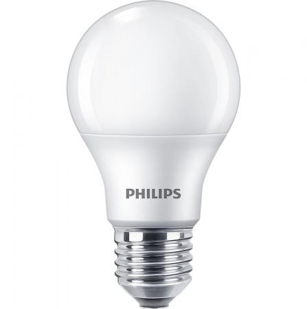 4er-Sparpack PHILIPS E27 LED Glühbirnen opalweiss gefrostet 9W wie 60W 4000K universalweisses Licht