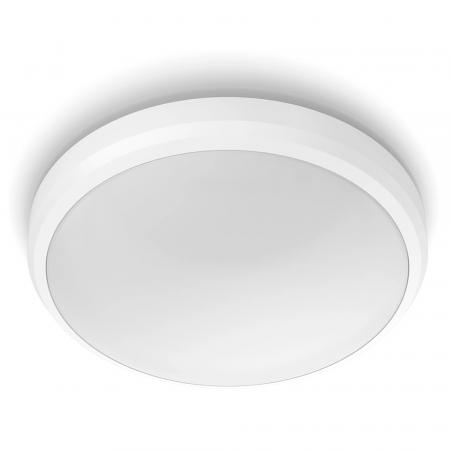 Philips LED Deckenleuchte Doris ø22cm Weiß neutralweißes Licht 4000K mit Eye Comfort - auch für das Bad geeignet IP44