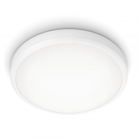 Philips LED Deckenleuchte Doris ø31cm weiß neutralweißes Licht 4000K mit Eye Comfort - auch für das Bad geeignet IP44