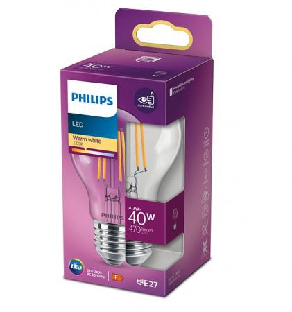 Philips E27 Lampe Filament Klar warmweiss wie 40W behaglicher Landhausstil fürs Wohnzimmer