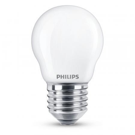 PHILIPS E27 Kleine LED Tropfen Lampe Milchglas 6.5W wie 60W 2700K warmweißes Licht