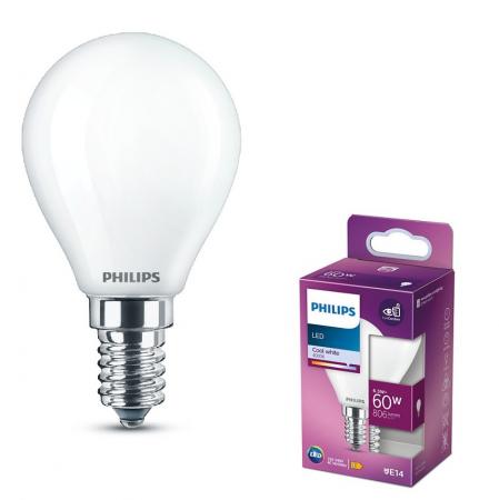 PHILIPS E14 LED Tropfen Lampe opalweiß mattiert 6.5W wie 60W 4000K neutralweißes Licht