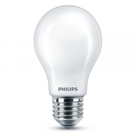 PHILIPS E27 LED Lampe Birnenform 8.5W (75Watt Ersatz) warmweiss blendfrei in opalweiss mattiert