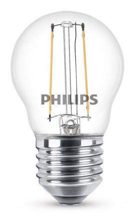 Philips E27 LED Lampe Classic Filament Tropfen klar 2W wie 25W 2700K warmweißes Licht