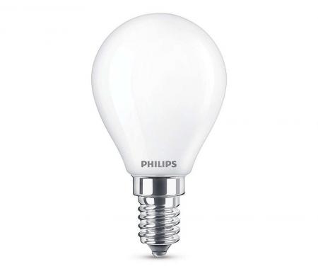 Nur noch angezeigter Bestand verfügbar: Philips LED Lampe Classic E14 Tropfen 2.2W wie 25W 2700K Matt warmweißes blendfreies Licht