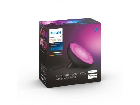 Philips Hue White and Color Ambiance LED Tischleuchte Bloom in Svchwarz