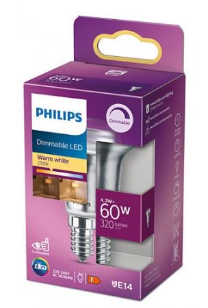 PHILIPS E14 LED Dimmbarer Strahler R50 4.3W wie 60W 36° Ausstrahlwinkel warmweißes Licht 2700K