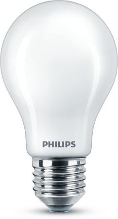2er Set E27  PHILIPS LED Lampe 7W wie 60W 2700K warmweißes Licht weiß mattiert & blendfrei