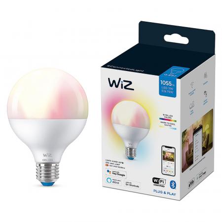 WIZ E27 Smarte LED Kugellampe RGBW sehr hell 11W wie 75W WLAN/ Wi-Fi