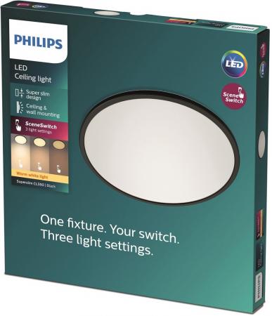 Superslim Philips myLiving LED Deckenleuchte dimmbar ø25cm warmweißes Licht mit Eye Comfort