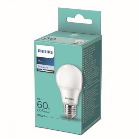 Sale - Nur begrenzter Bestand verfügbar:  PHILIPS E27 LED Lampe 8W wie 60W neutralweißes blendfreies Licht