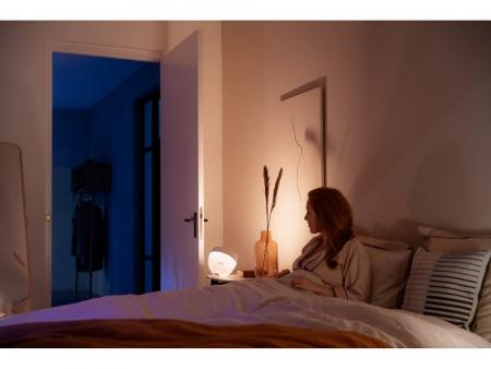 Philips Hue White and Color Ambiance LED Tischleuchte IRIS in Weiß