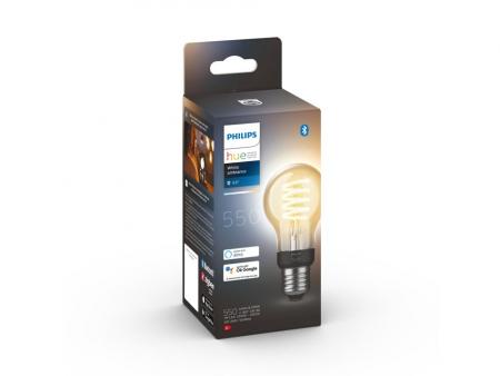 Philips Hue White E27 Filament Retro LED Lampe 7W wie 40W - Vintage Edition mit Glühwedel - tunable White dimmbar