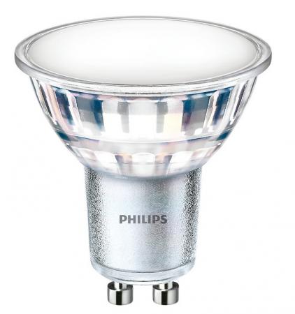 Philips GU10 LED Strahler 4,9W wie 50W warmweißes akzentuiertes Licht 3000K breiter Abstrahlwinkel 120°