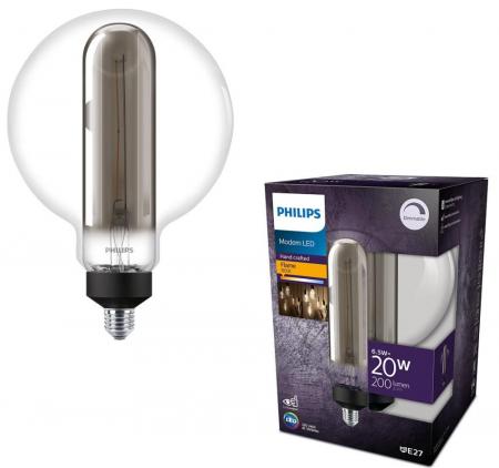 Imposante PHILIPS E27 Double Layers LED Glühbirne 25W dimmbar SMOKY-Edition