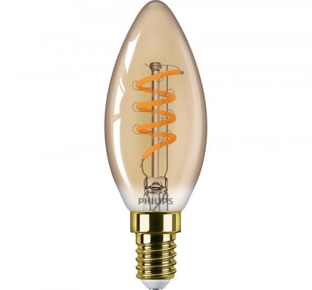 PHILIPS E14 Vintage LED Kerzen Lampe Filament 2,5W wie 15W extra warmweisses dimmbares Licht