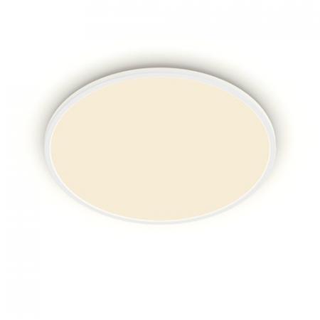 Weiße Superslim Philips myLiving LED Deckenleuchte ø55cm warmweißes Licht mit Eye Comfort & Dimmen in Stufen
