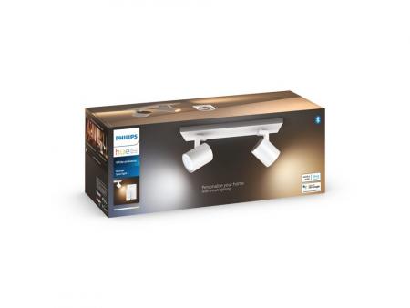 Philips Hue LED White Ambiance Runner - 2er Spot inkl. Dimmschalter weiß für Bluetooth & ZigBee