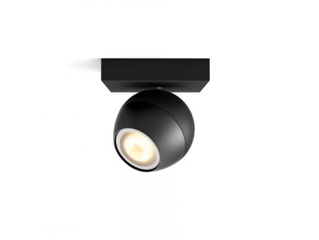 Philips Hue White Ambiance Buckram Spot schwarz mit Dimmschalter - tunable White