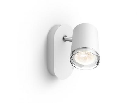 Philips Hue LED-Spot 1er Adore inkl. Dimmschalter Weiß - Schwenkbarer Strahler auch fürs Badezimmer geeignet - Bluetooth & ZigBee