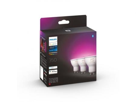 3er Pack Philips Hue White & Color GU10 LED Reflektoren 4,3W wie 35W dimmbar RGBW