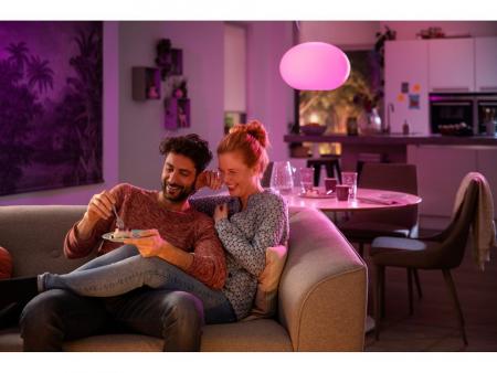 Philips Hue White & Color Ambiance Flourish Pendelleuchte in weiss RGBW  Bluetooth / ZigBee