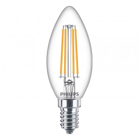 PHILIPS E14 LED Kerzenlampe 6,5W wie 60W warmweisses Licht