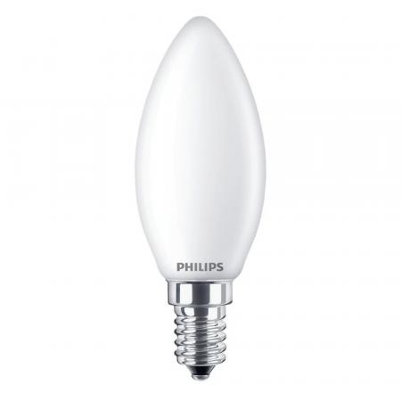 PHILIPS E14 LED Leuchtmittel in Kerzenform 6,5W wie 60W neutralweißes Licht matt