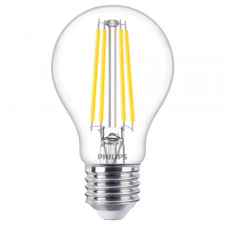 Philips E27 Master LED Lampe 5,9W wie 60W neutralweißes Licht dimmbar Filament klar mit hoher Farbwiedergabe 90Ra