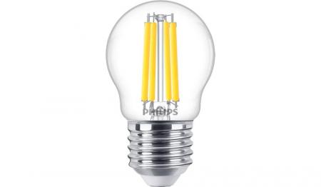 Philips LED Filament E27 LED-Leuchtmittel in Tropfenform dimmbar 3,4W wie 40W warmweißes Licht mit hoher Farbwiedergabe 90Ra