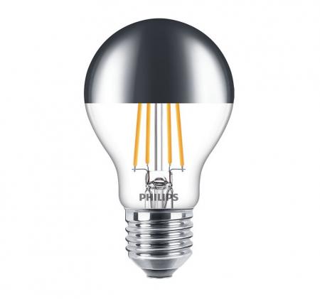 PHILIPS E27 LED Kopfspiegel Lampe versilbert 7,2W wie 50 Watt dimmbar warmweisses blendfreies Licht