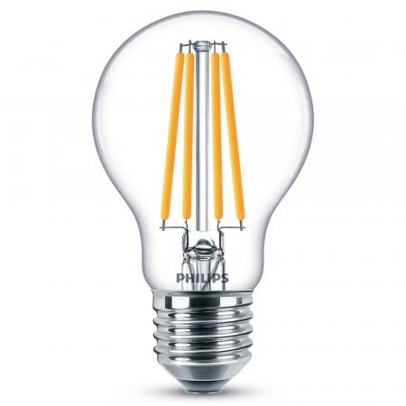 PHILIPS E27 klare sparsame LED Filament Lampe 7W wie 60W 2700K warmweißes Licht