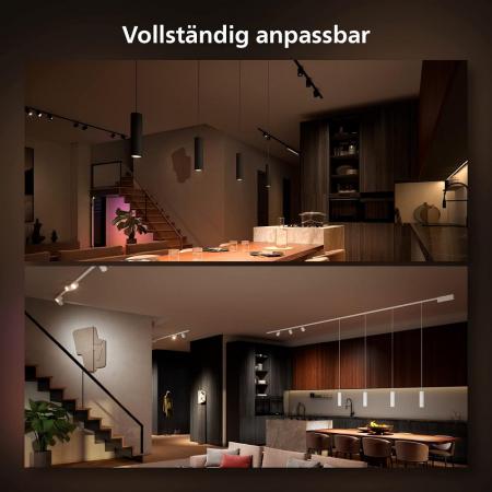 Philips Hue White & Color Ambiance Schienensystem Perifo 3er Spot & Lightbar RGBW schwarz