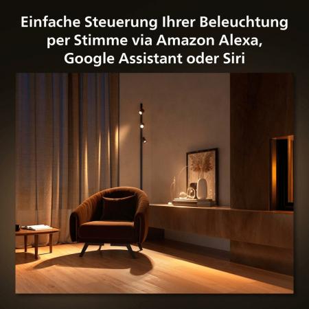 Philips Hue White & Color Ambiance Schienensystem Perifo 3er Spot RGBW multicolor Licht - inkl. Steckernetzteil