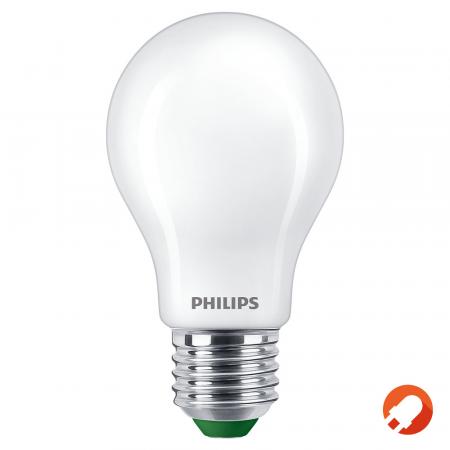 Besonders effiziente PHILIPS E27 LED Filament Lampe matt 4W = 60W 3000K warmweißes Licht - Beste Energie Effizienz Klasse