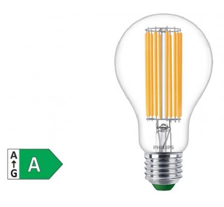 Besonders effiziente PHILIPS E27 Filament LED Lampe 5,2W = 75W warmweißes Licht 3000K - Beste Energie Effizienz Klasse