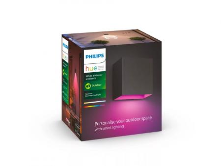 Philips Hue Hue White Color Ambiance Resonate Outdoor Wandleuchte IP44 - nach unten gerichteter Lichtstrahl