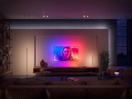 Philips Hue White and Color Ambiance Gradient Signe Stehleuchte weiß - minimalistisch & schlank